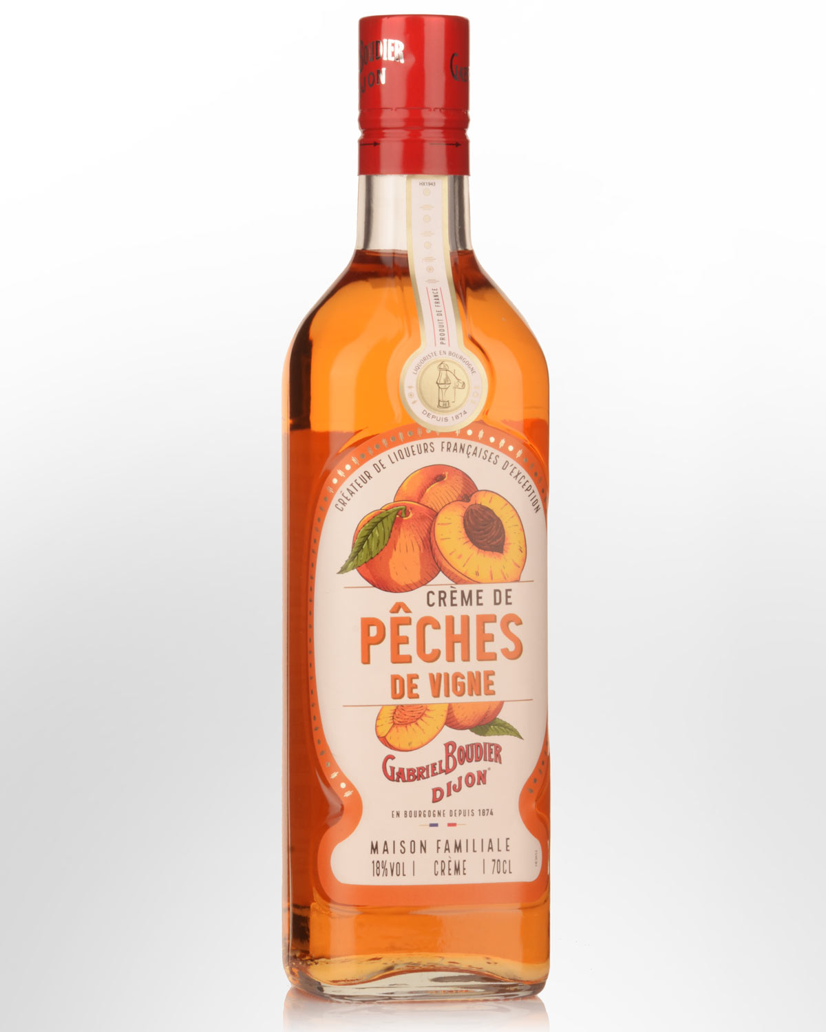 Gabriel Boudier Creme de Peches de Vigne (Peach) Liqueur (700ml)