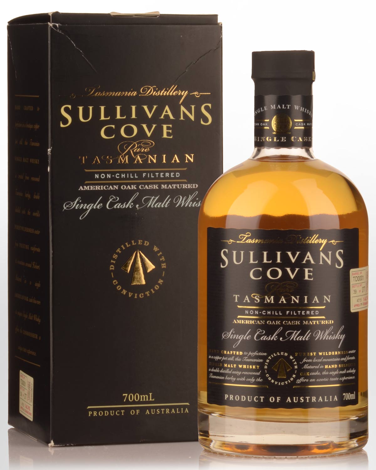 Sullivans Cove Single Cask American Oak Barrel TD0001 Single Malt Australian Whisky (700ml)