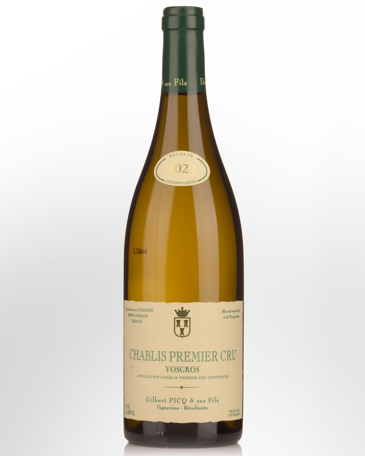 2022 Gilbert Picq Chablis Vosgros Premier Cru
