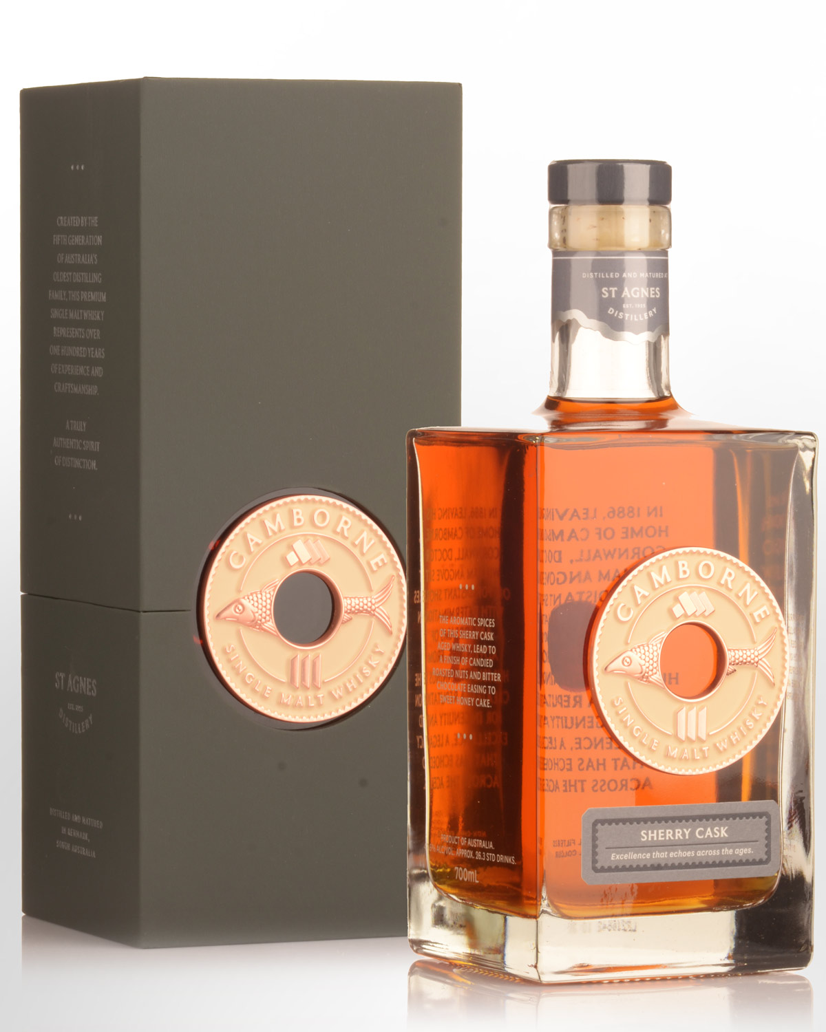 St. Agnes Camborne Sherry Cask Batch No.001 Single Malt Australian Whisky (700ml)