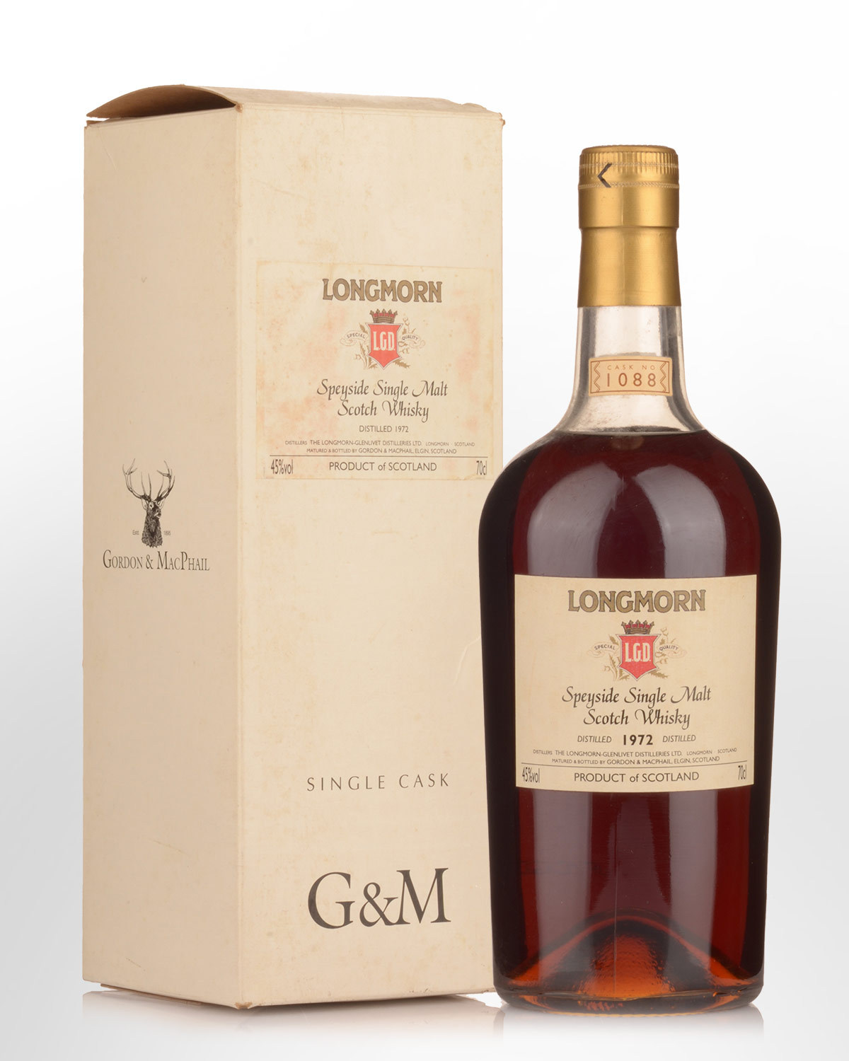 1972 Gordon & Macphail Longmorn Single Cask No. 1088 Single Malt Scotch Whisky (700ml) - Bottled for LMDW