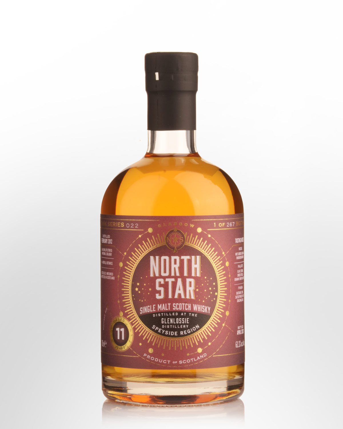2012 North Star Glenlossie 11 Year Old Cask Strength Single Malt Scotch Whisky (700ml)