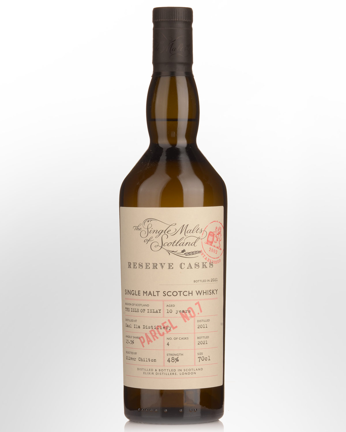 2011 Single Malts Of Scotland Reserve Cask Caol Ila 10 Year Old Parcel ...