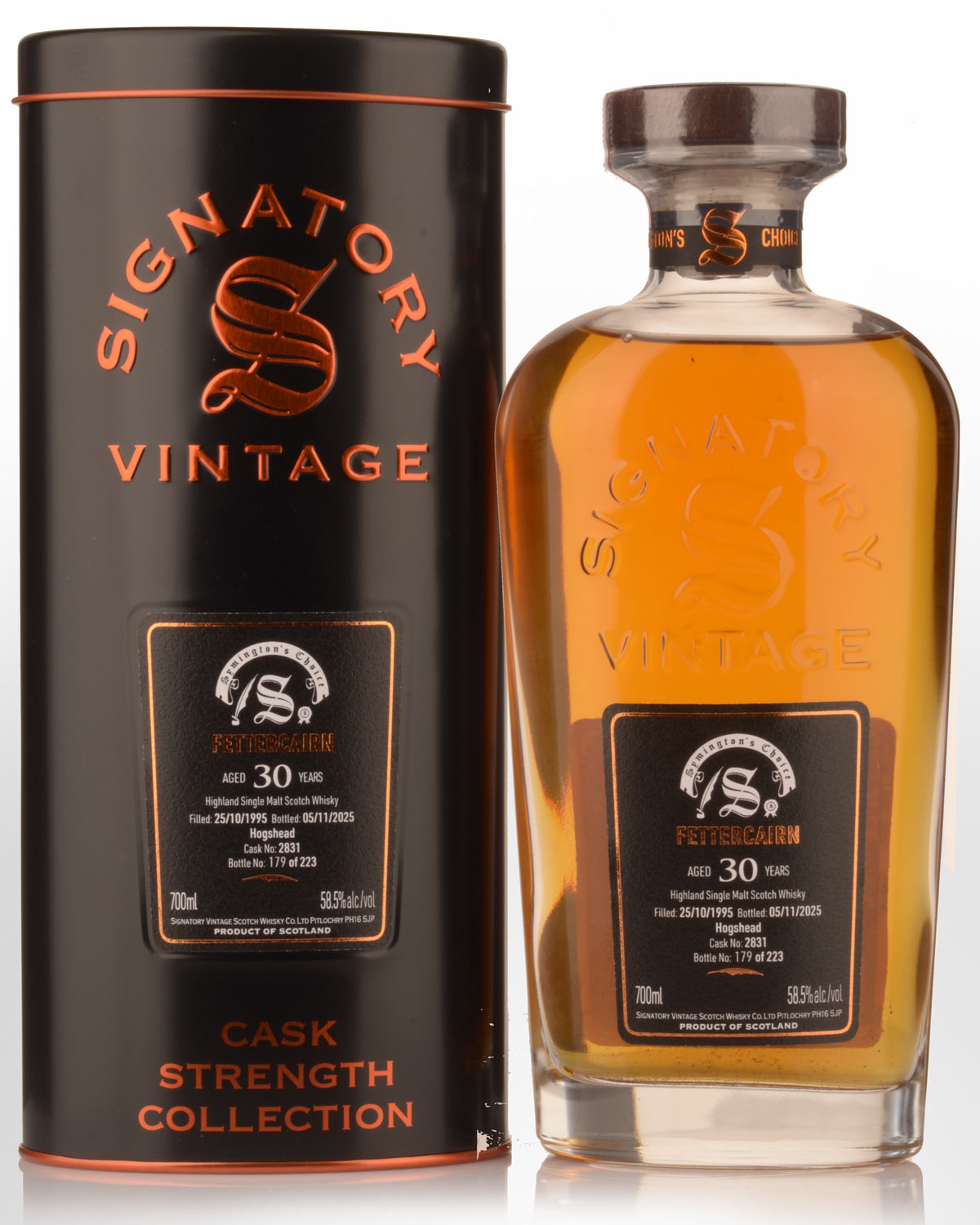 1995 Signatory Vintage Fettercairn 30 Year Old Symington's Choice Cask Strength Single Malt Scotch Whisky (700ml)