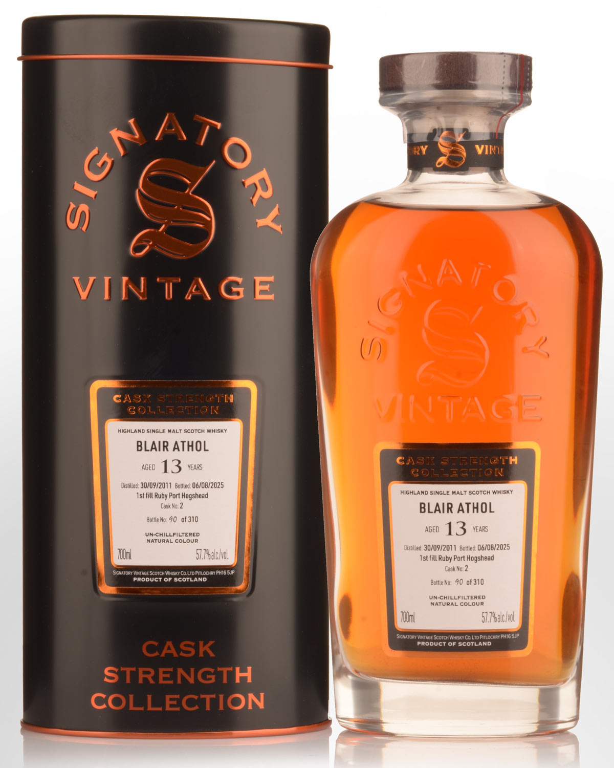 2011 Signatory Vintage Blair Athol 13 Year Old Cask #2 Cask Strength Single Malt Scotch Whisky (700ml)