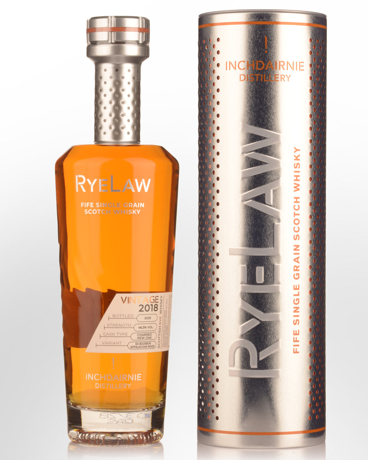 2018 InchDairnie Distillery RyeLaw Single Grain Scotch Whisky (700ml)