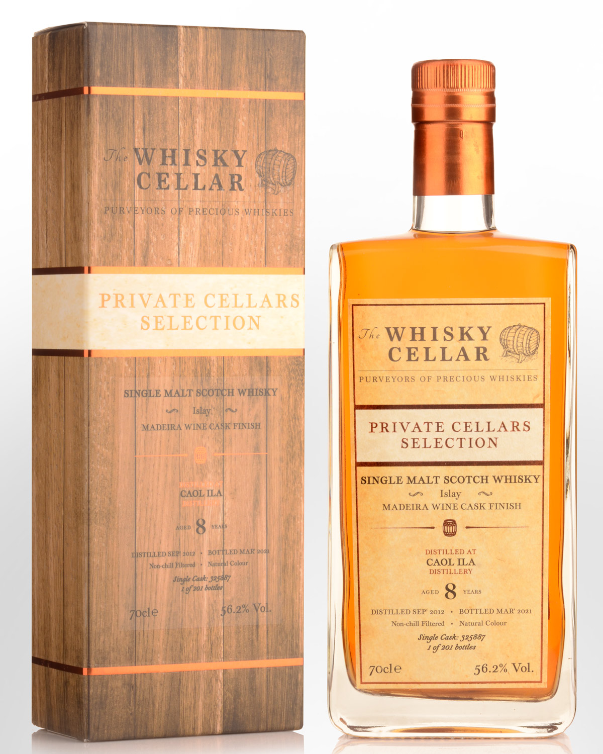2012 The Whisky Cellar Private Cellars Selection Caol Ila 8 Year Old Cask Strength Single Malt Scotch Whisky (700ml)