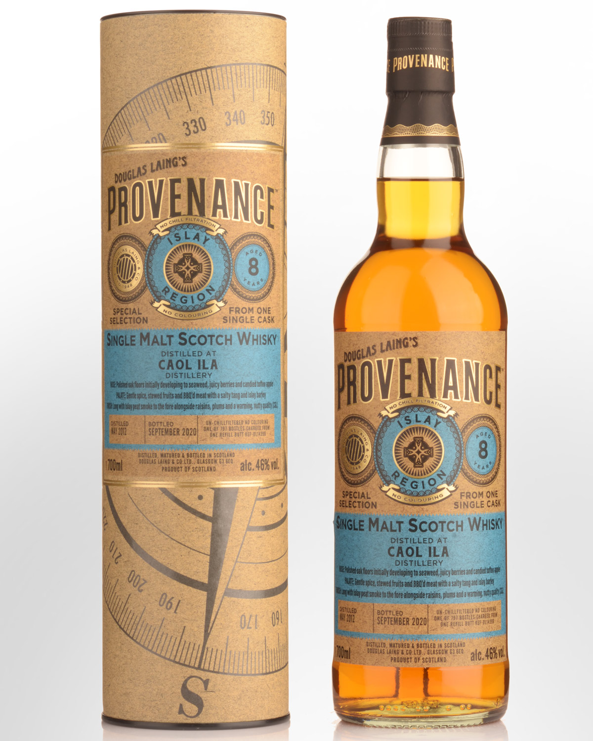 2012 Douglas Laing & Co. Provenance Caol Ila 8 Year Old Single Malt Scotch Whisky (700ml)