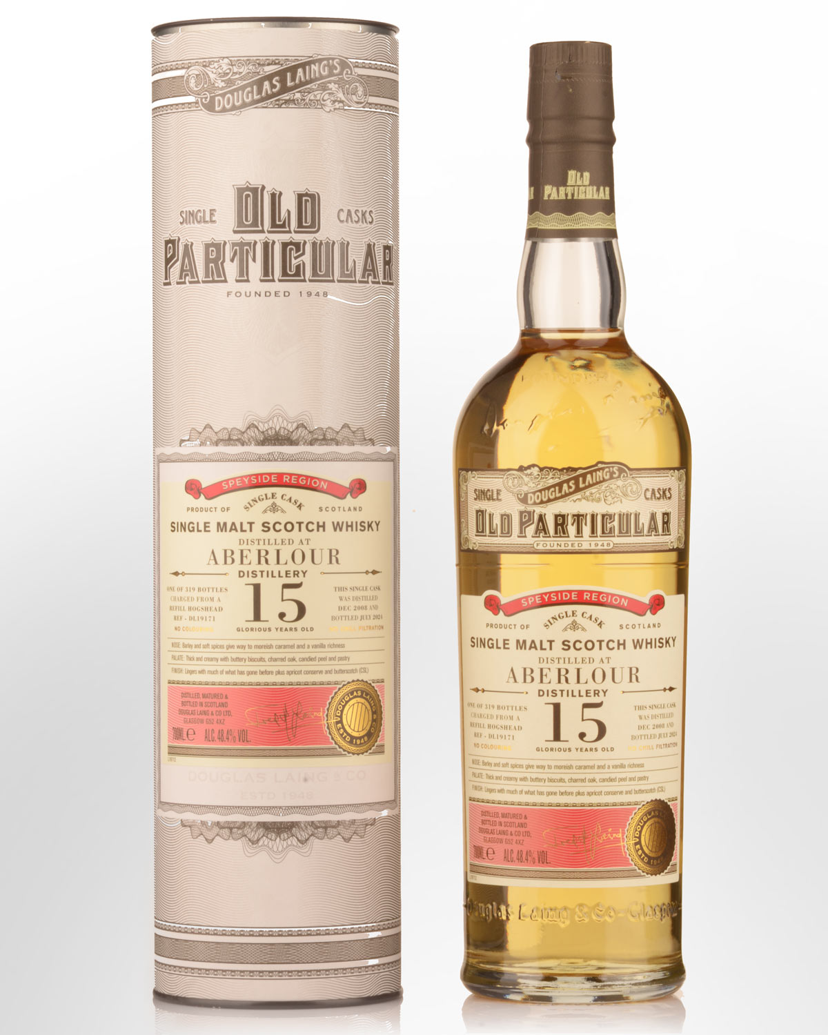 2008 Douglas Laing & Co. Old Particular Single Cask Aberlour 15 Year Old Single Malt Scotch Whisky (700ml)