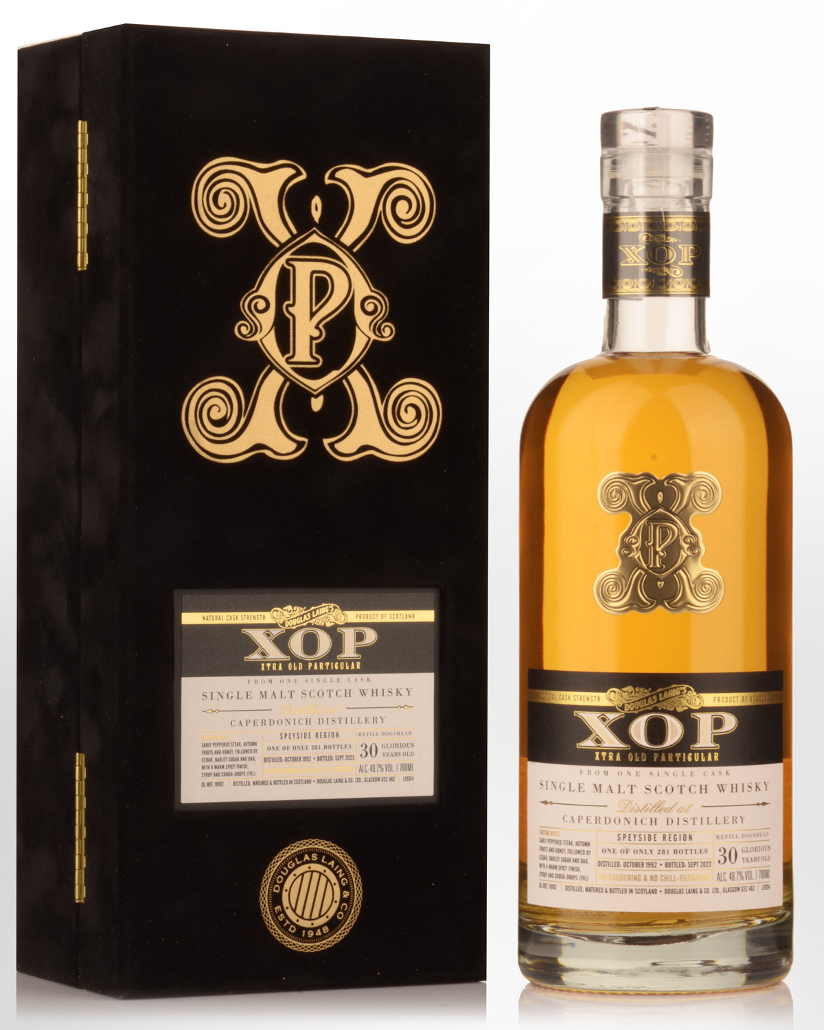 1992 Douglas Laing & Co. XOP Xtra Old Particular Caperdonich 30 Year Old Single Cask Limited Release Cask Strength Single Malt Scotch Whisky (700ml)