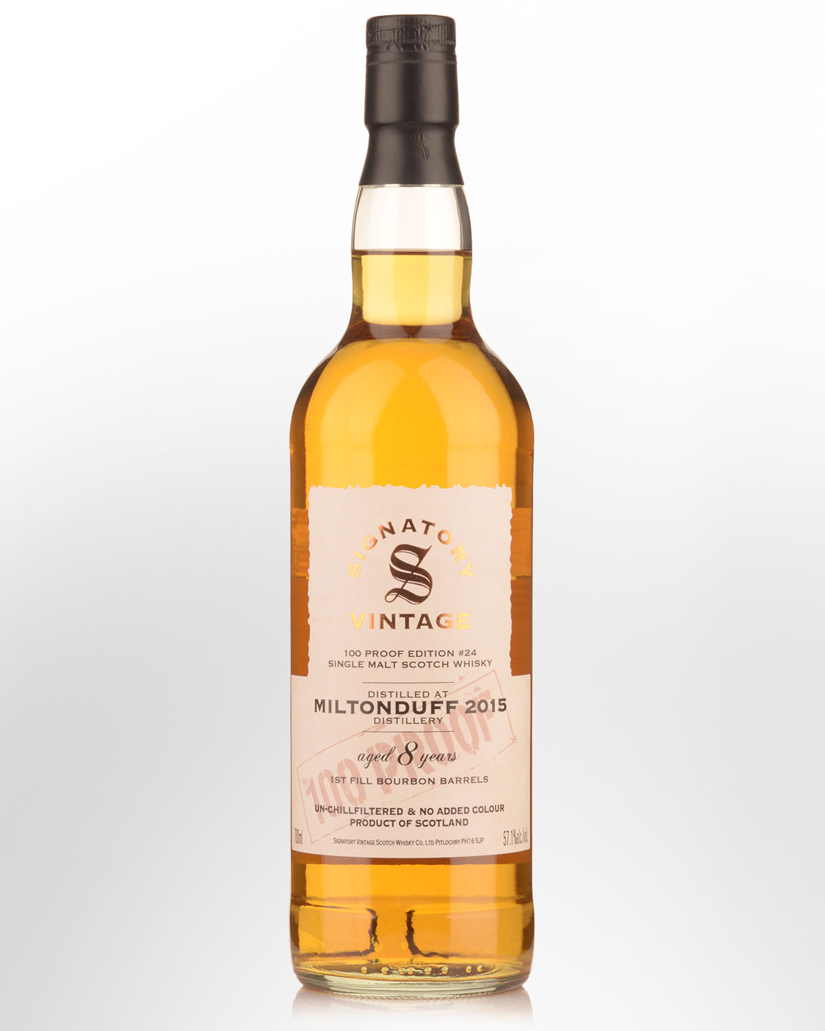 2015 Signatory Vintage Miltonduff 8 Year Old 100 Proof Edition #24 Single Malt Scotch Whisky (700ml)