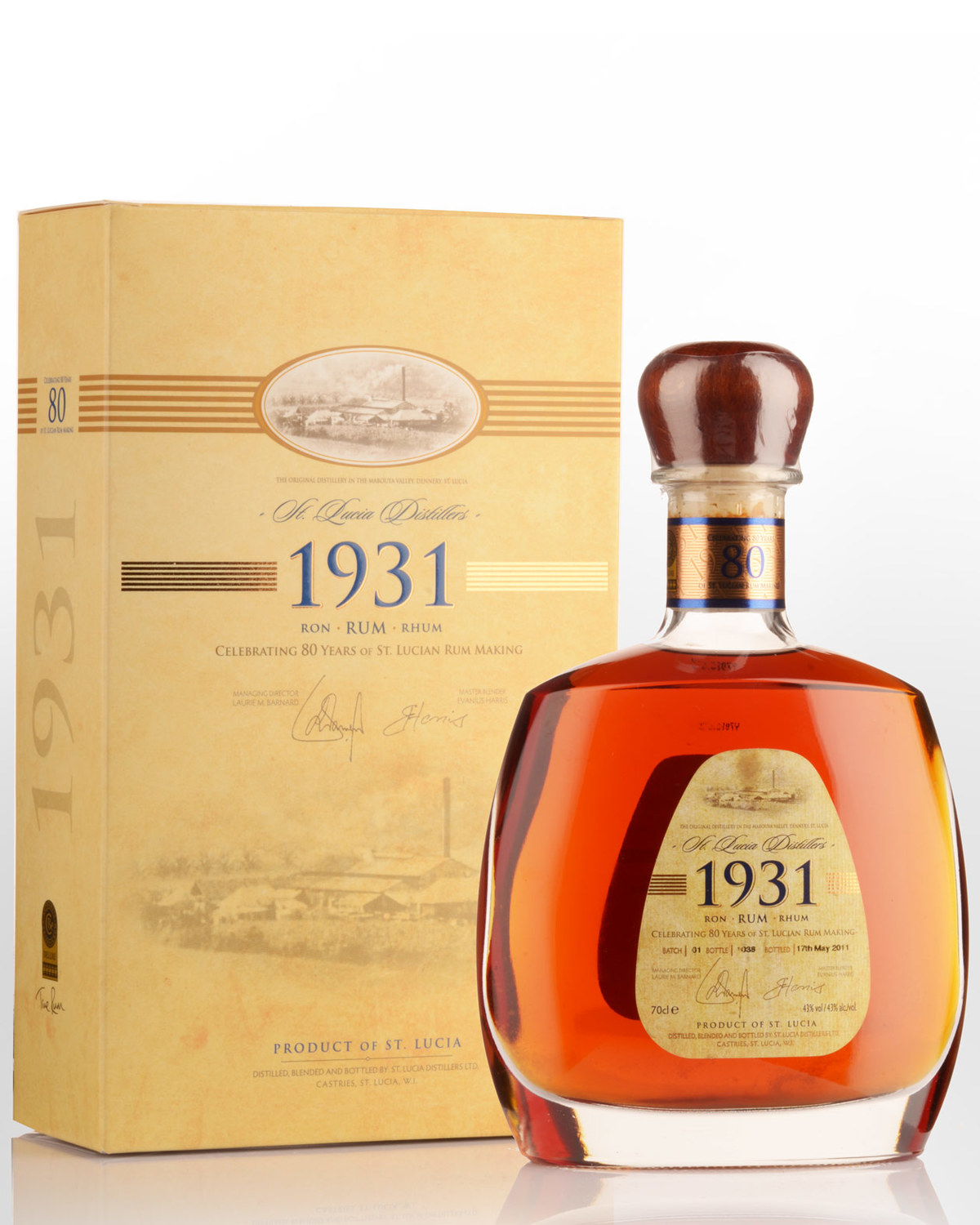 St. Lucia Distillers 1931 Rum (700ml) - First Edition | Nicks Wine ...