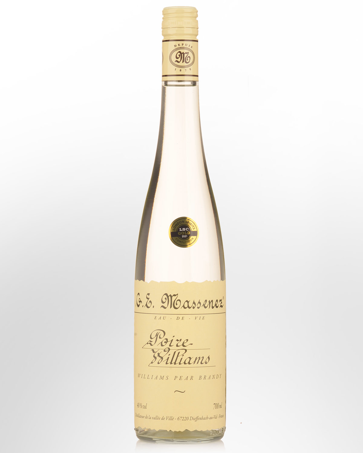 G.E. Massenez Poire Williams Eau de Vie (700ml)