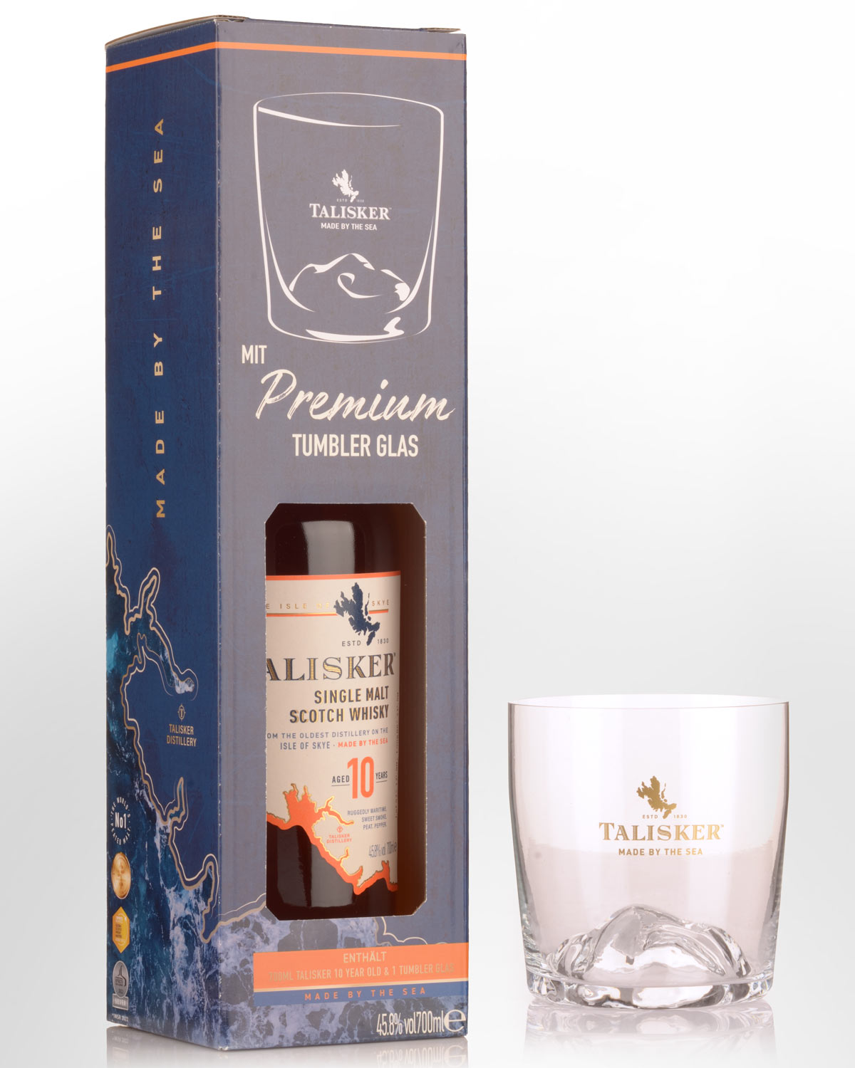 Talisker 10 Year Old Gift Pack with Glass Single Malt Scotch Whisky (700ml)