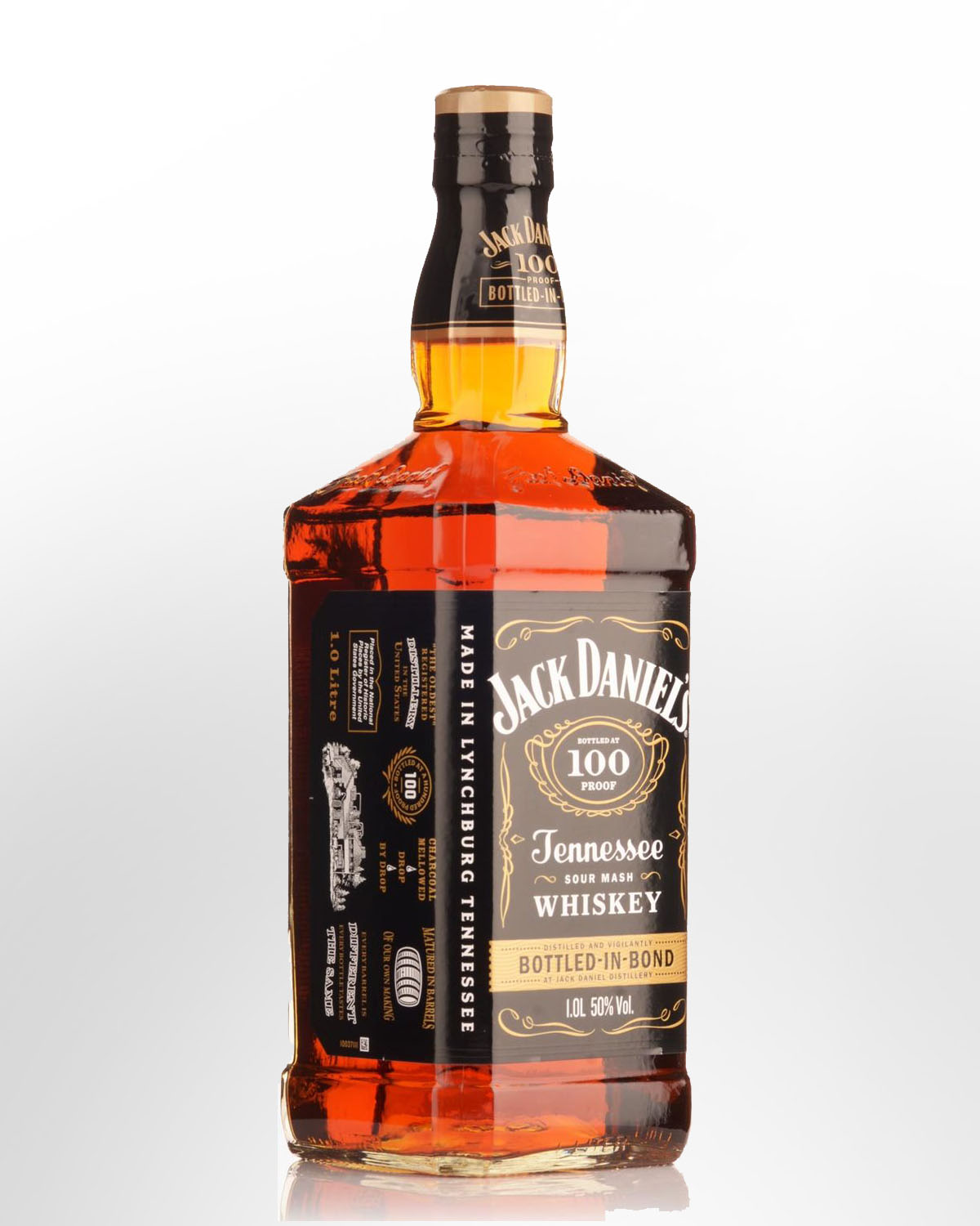 Jack Daniels Bottled in Bond 100 Proof Tennessee Whiskey (1000ml ...