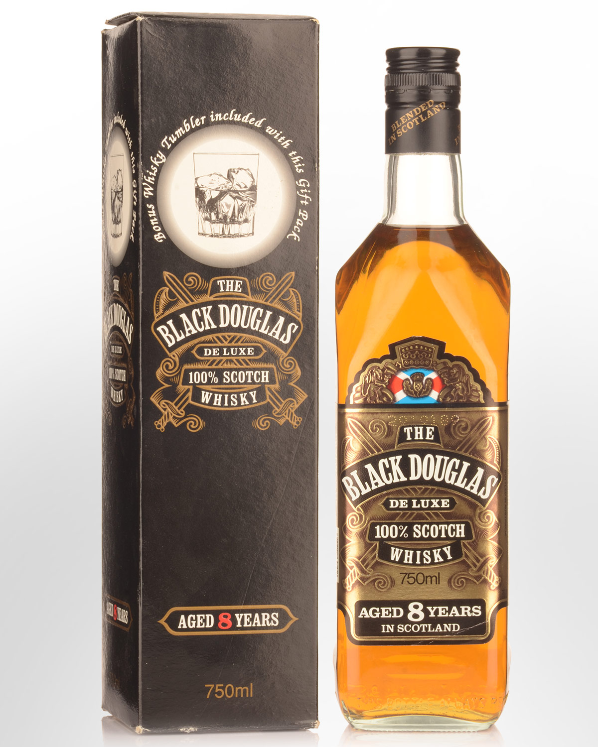 Black Douglas 8 Year Old Blended Scotch Whisky (750ml) - Older Bottling
