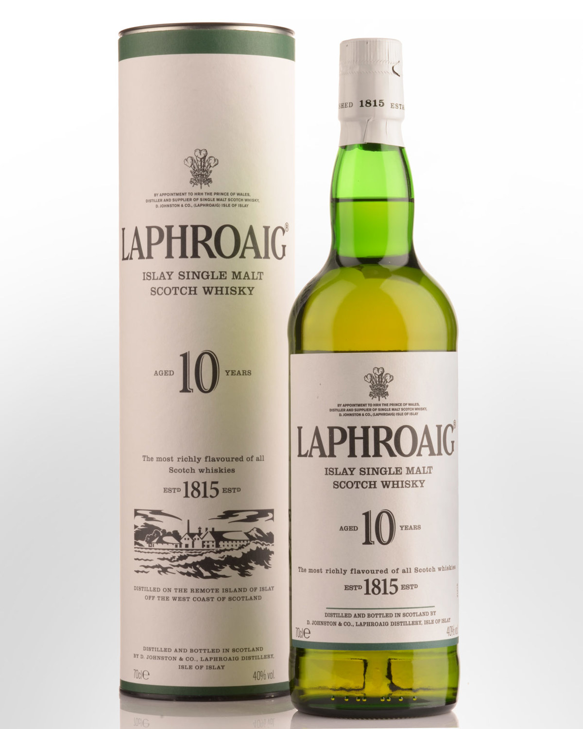 Laphroaig 10 Year Old Single Malt Scotch Whisky (700ml)