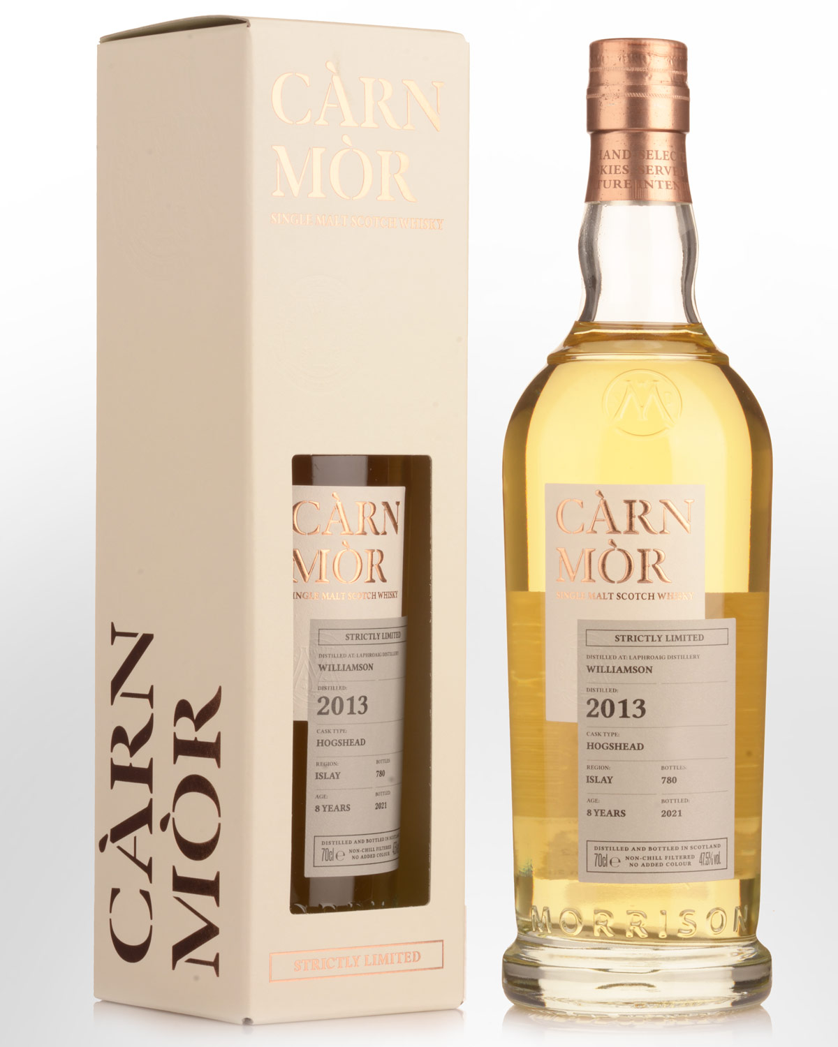 2013 Carn Mor Strictly Limited Williamson (Distilled at Laphroaig) 8 Year Old Single Malt Scotch Whisky (700ml)