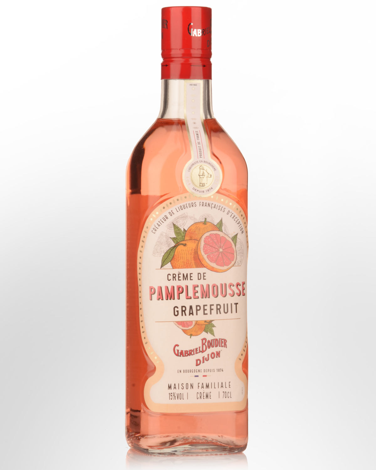 Gabriel Boudier Creme de Pamplemousse (Grapefruit) Liqueur (700ml)