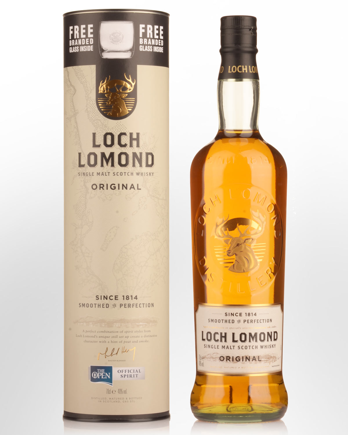 Loch Lomond Original Single Malt Scotch Whisky (700ml) - Gift Pack With Glass