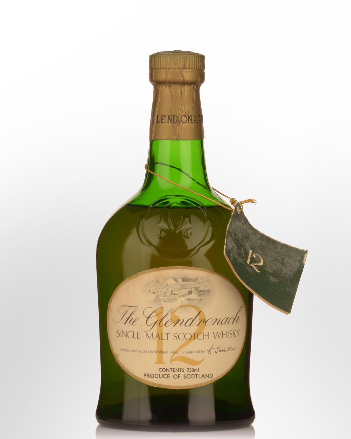 Glendronach 12 Year Old Single Malt Scotch Whisky (750ml) - 1970s Bottling