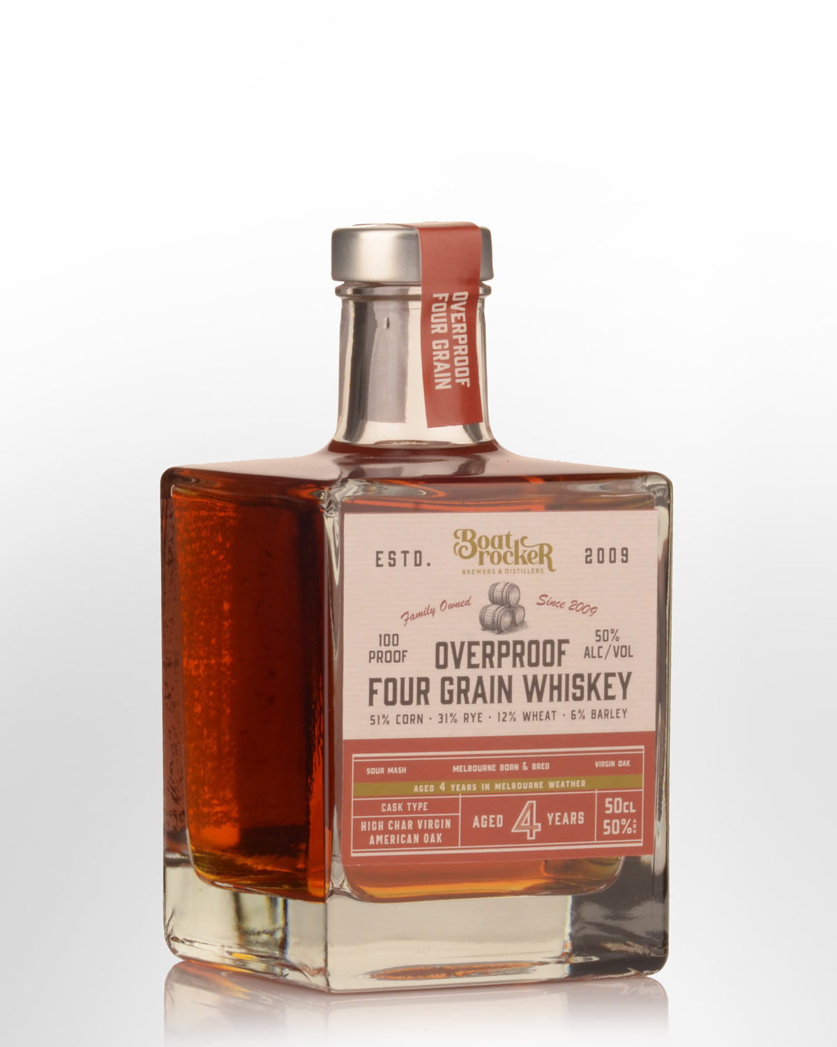 Boatrocker Four Grain Overproof Australian Whisky (500ml) - 50.5%