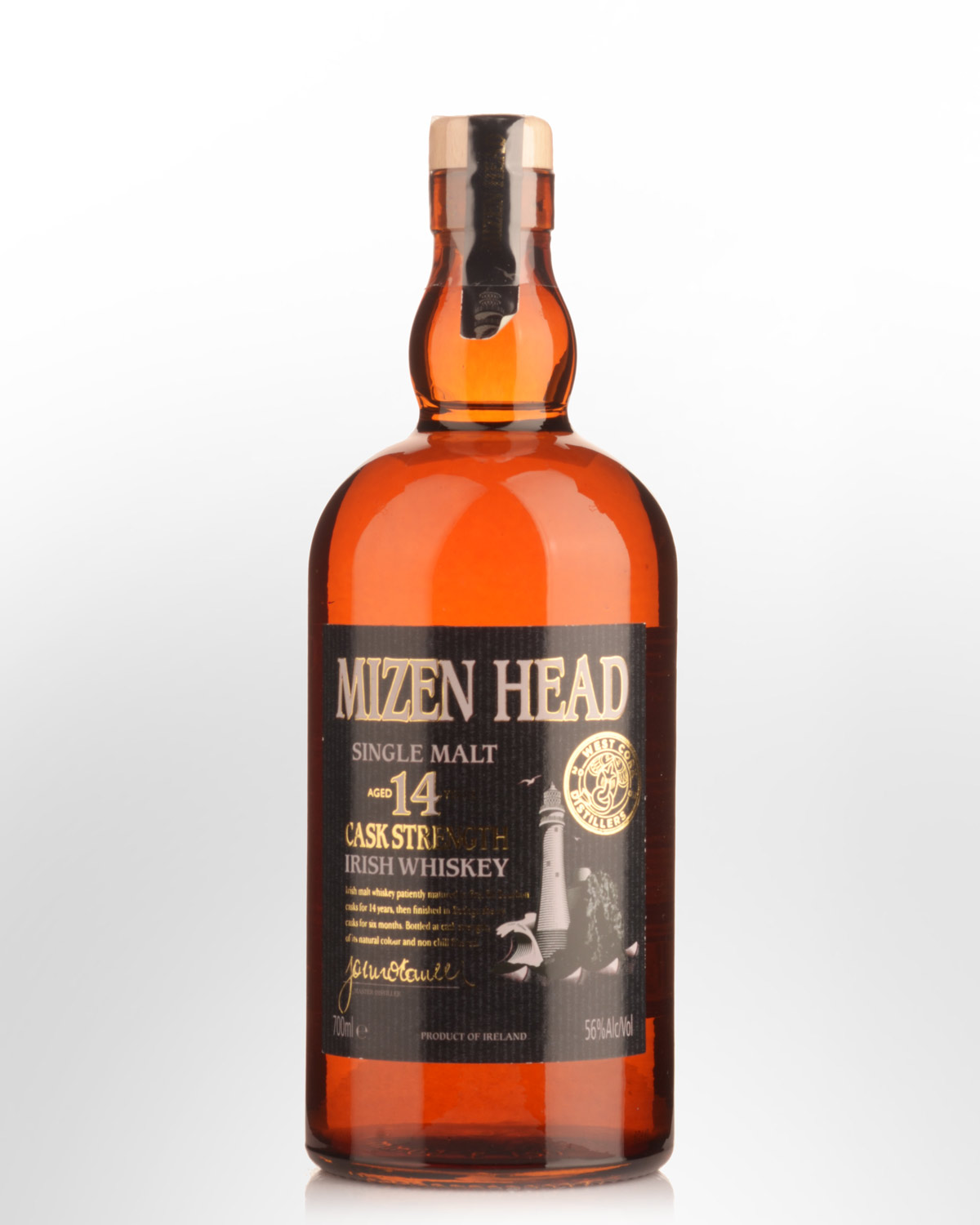 West Cork Distillers Mizen Head 14 Year Old Cask Strength Single Malt Irish Whiskey (700ml)