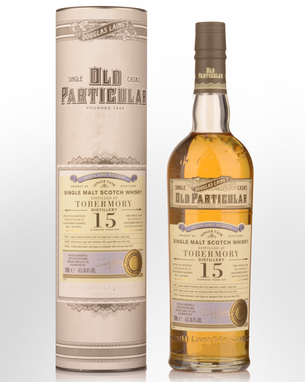2008 Douglas Laing & Co. Old Particular Single Cask Tobermory 15 Year Old Single Malt Scotch Whisky (700ml)