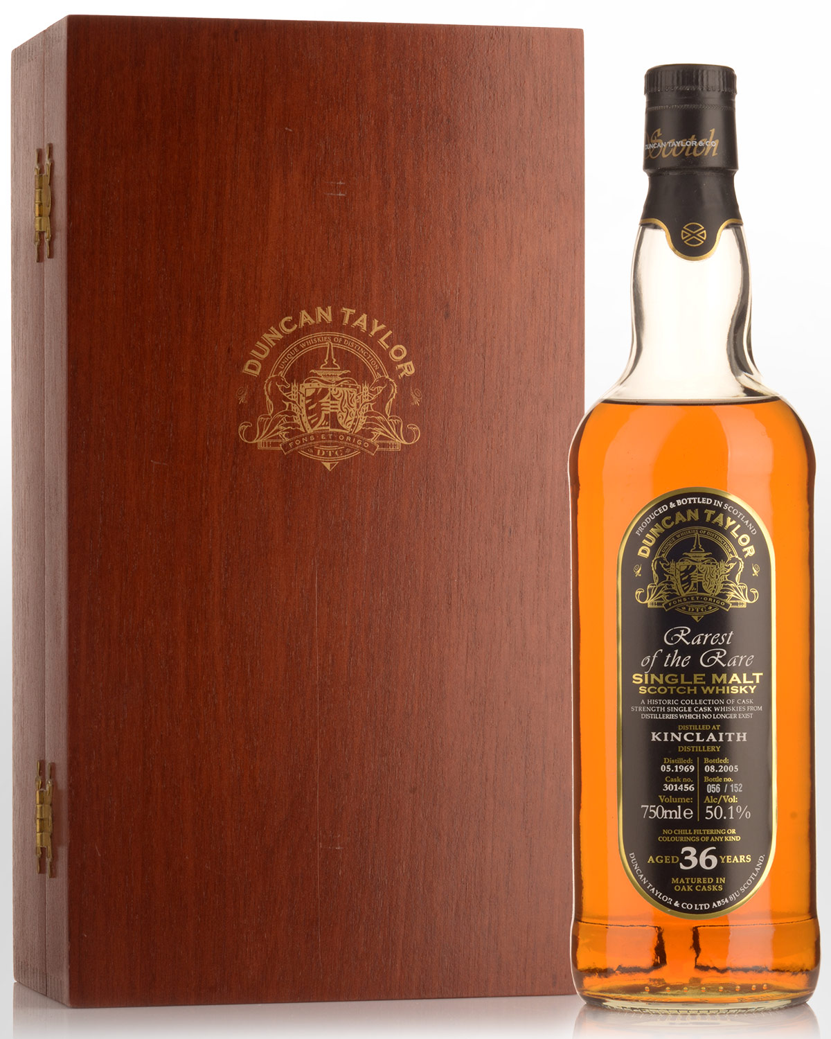 1969 Duncan Taylor Rarest of the Rare Kinclaith Cask 301456 Cask Strength 36 Year Old Single Malt Scotch Whisky (750ml)