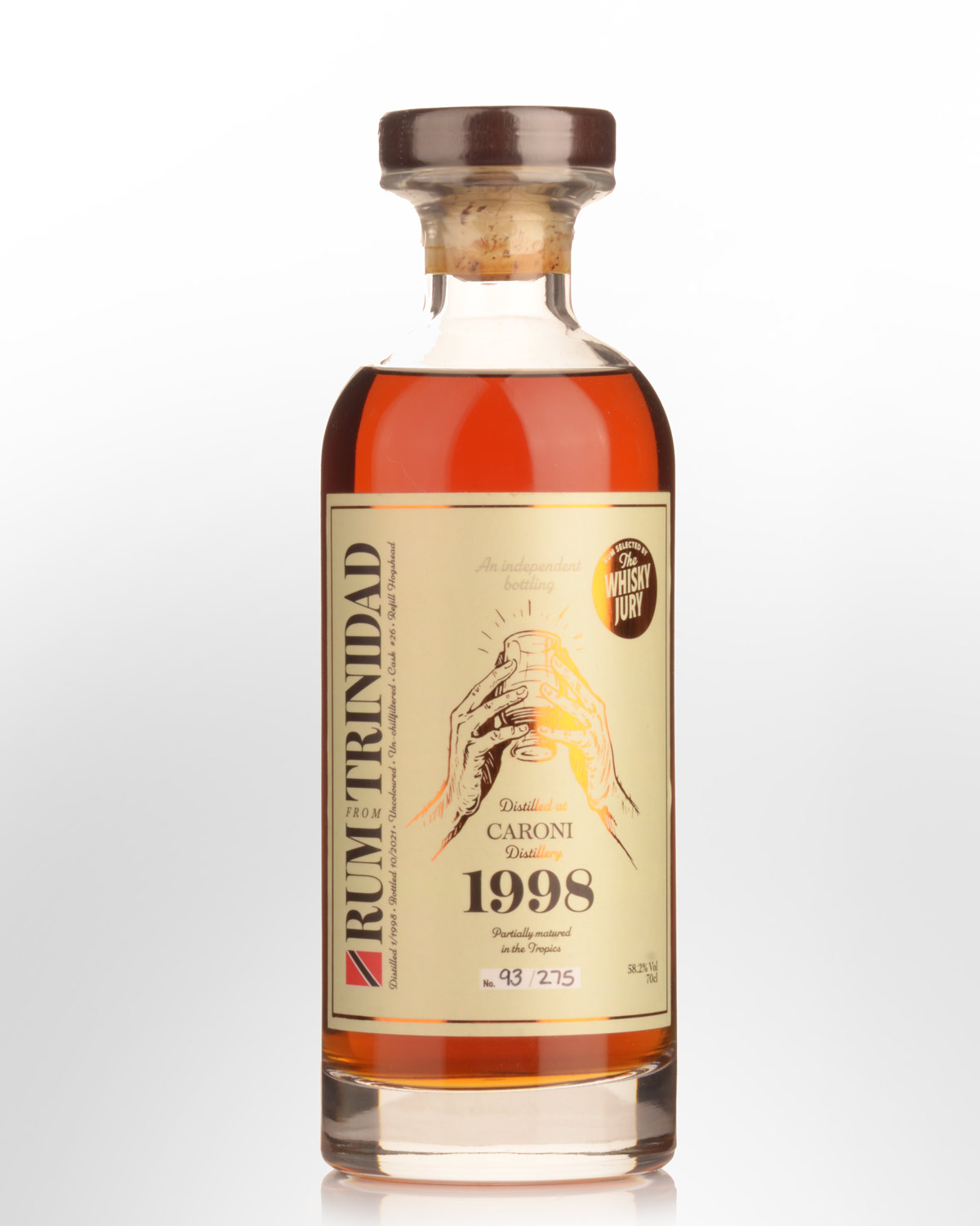 1998 The Whisky Jury Caroni Single Cask 23 Year Old Cask Strength Trinidad Rum (700ml)