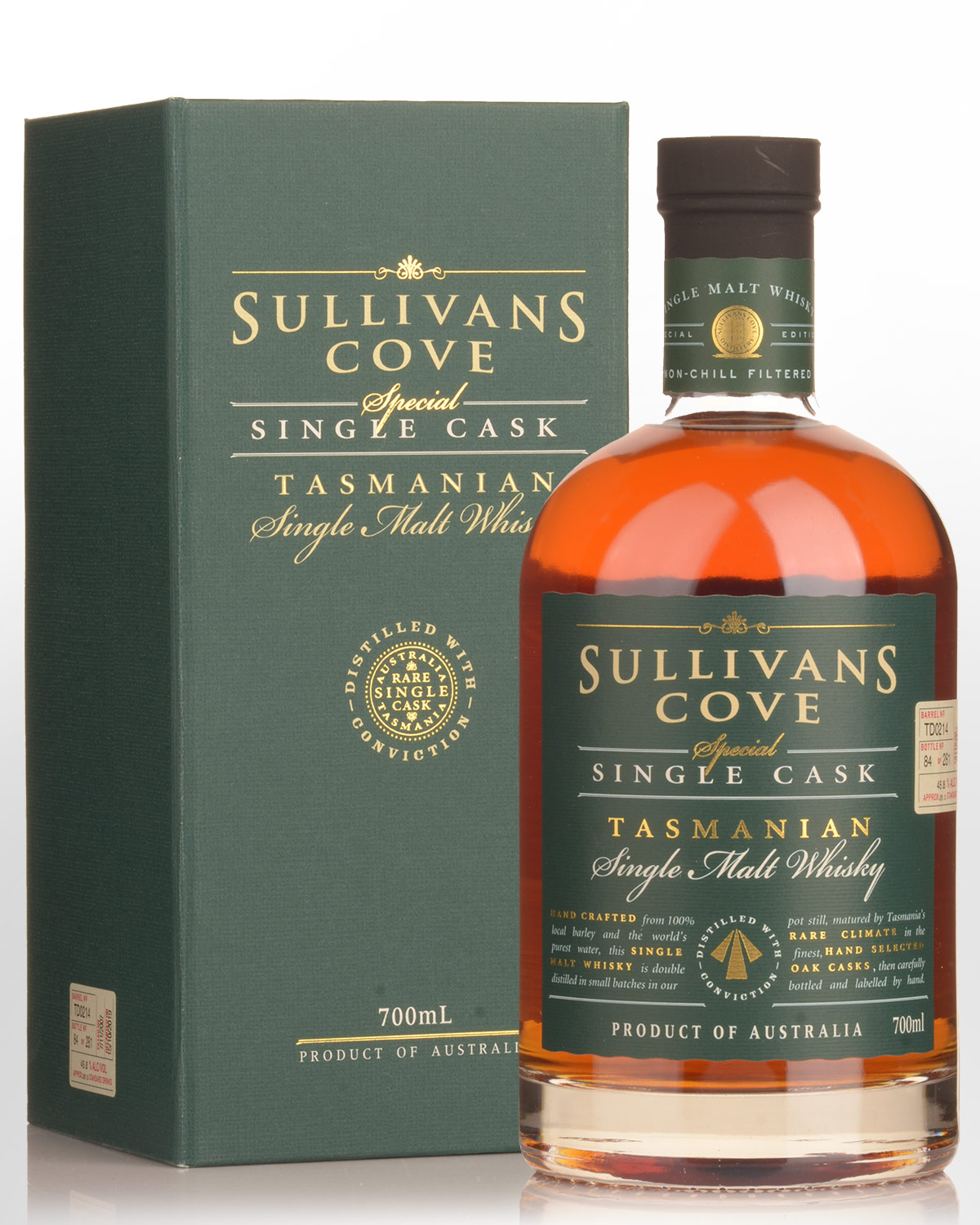 Sullivans Cove Special Single Cask TD0214 Single Malt Australian Whisky (700ml)