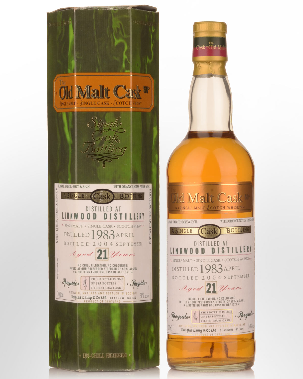 1983 Douglas Laing Old Malt Cask Linkwood 21 Year Old Single Malt Scotch Whisky (700ml)
