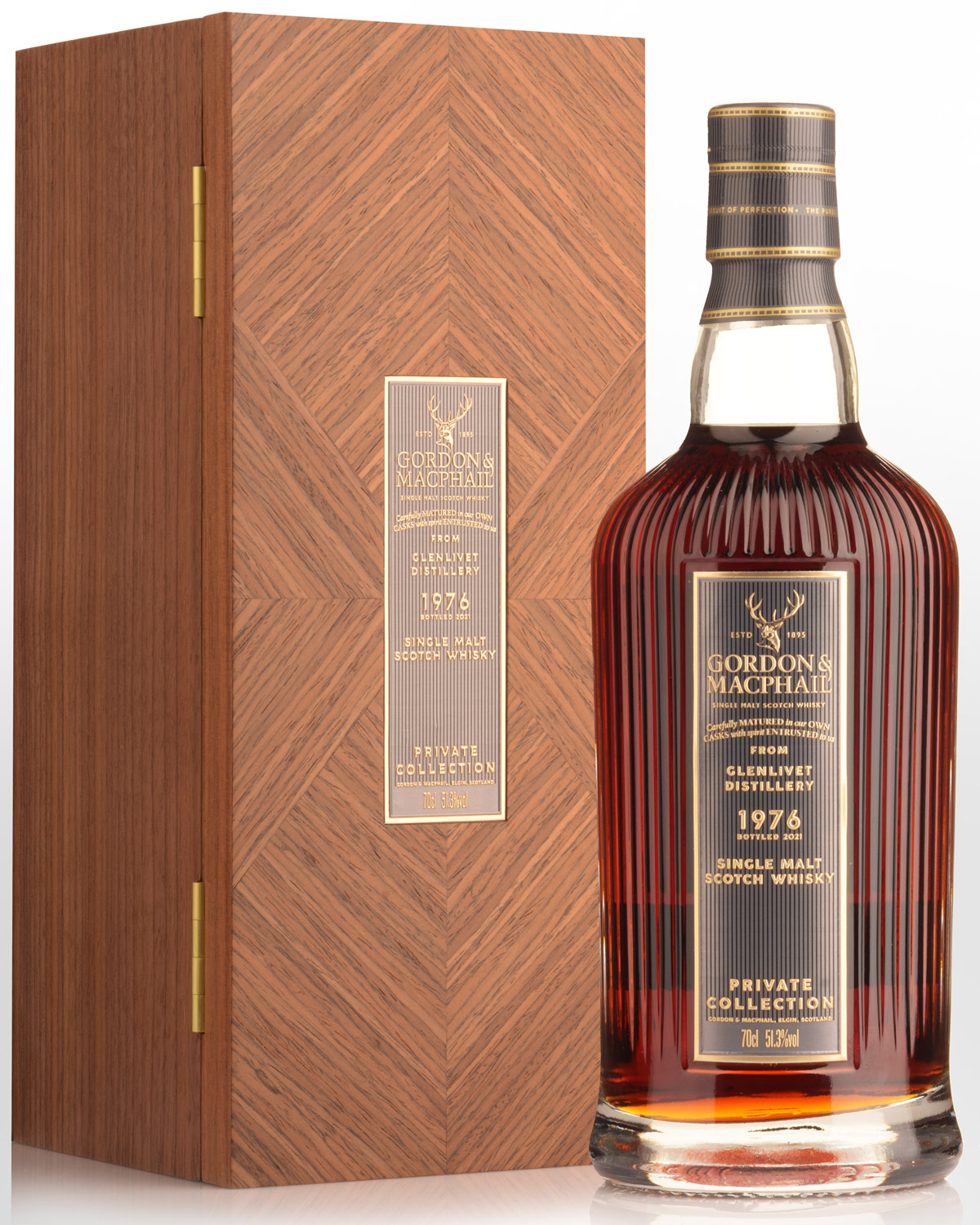 1976 Gordon & Macphail Private Collection Glenlivet 44 Year Old Cask Strength Single Malt Scotch Whisky (700ml)