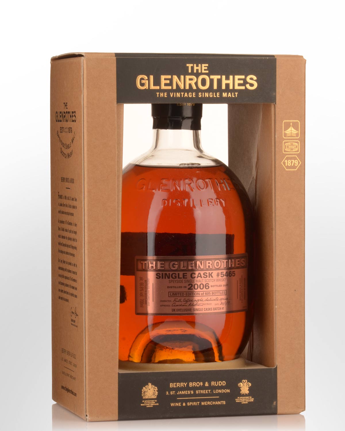 2006 Glenrothes Single Cask #5465 U.K. Exclusive 11 Year Old Cask Strength Single Malt Scotch Whisky (700ml)