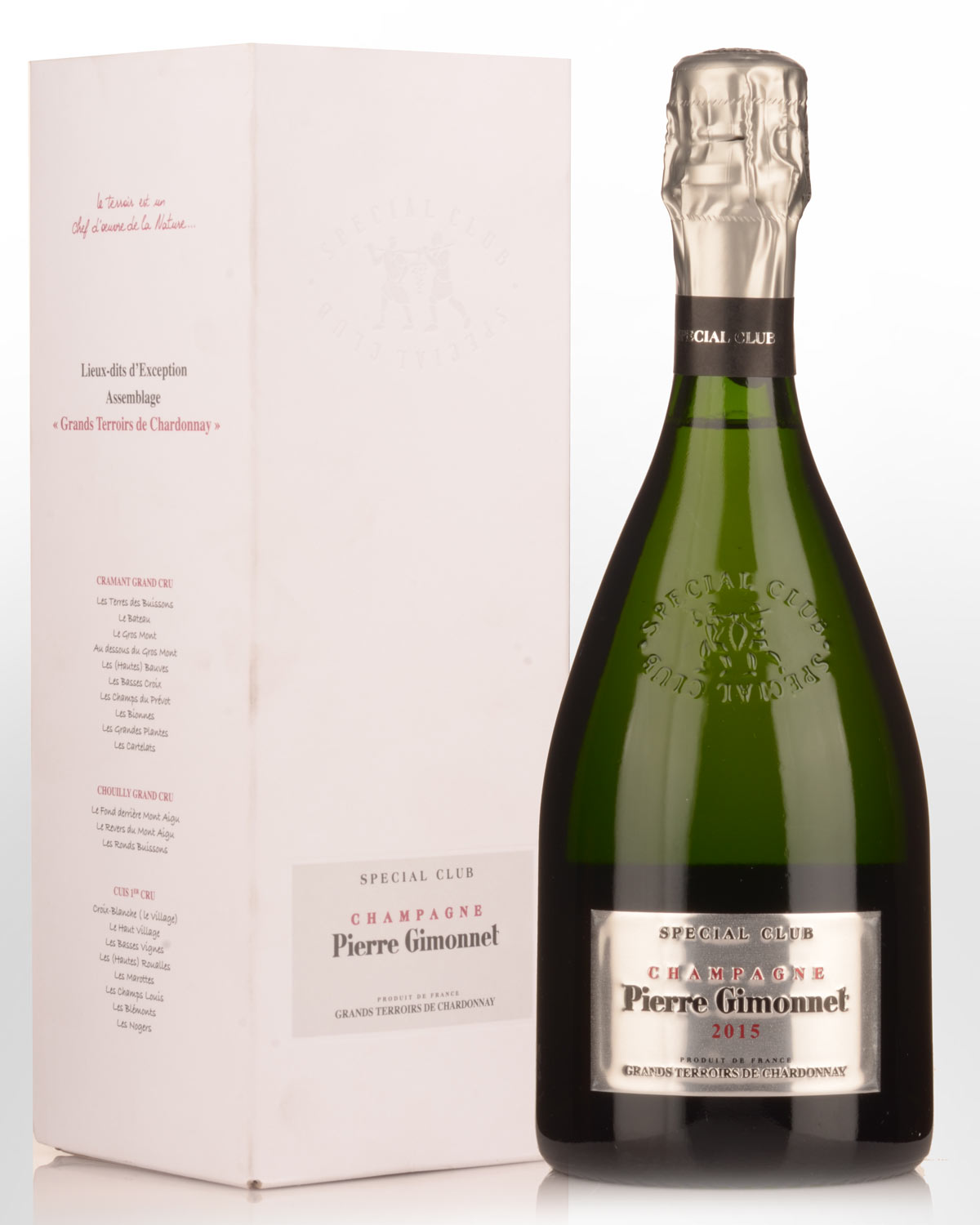 2015 Pierre Gimonnet & Fils Special Club Grand Terroirs de Chardonnay Champagne Blanc de Blancs Extra Brut