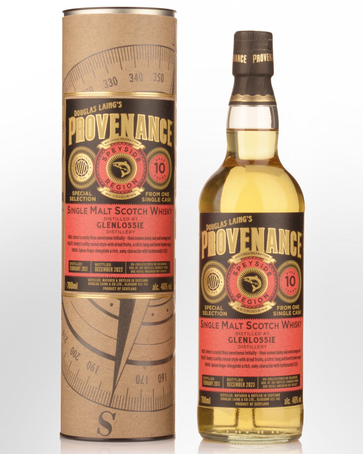 2013 Douglas Laing & Co. Provenance Glenlossie 10 Year Old Single Malt Scotch Whisky (700ml)