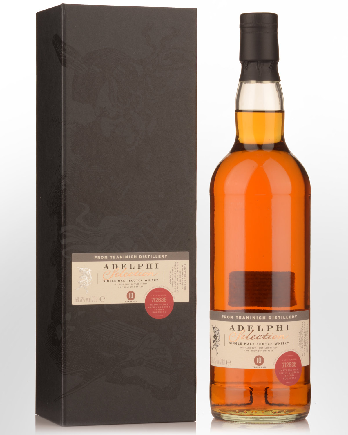 2014 Adelphi Teaninich 10 Year Old Cask Strength Single Malt Scotch Whisky (700ml)