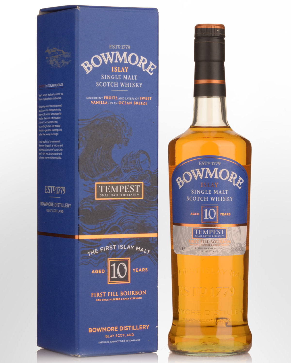 Bowmore Tempest Small Batch Release No.5 Cask Strength 10 Year Old Single Malt Scotch Whisky (700ml)