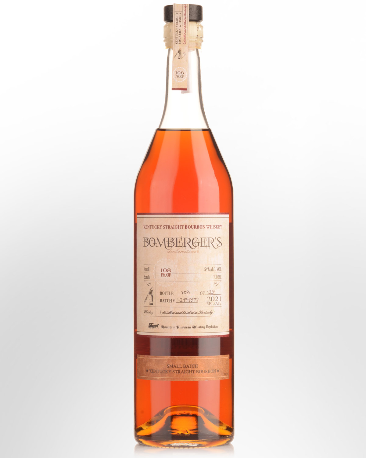 Bomberger's Declaration 2021 Release Small Batch Kentucky Straight