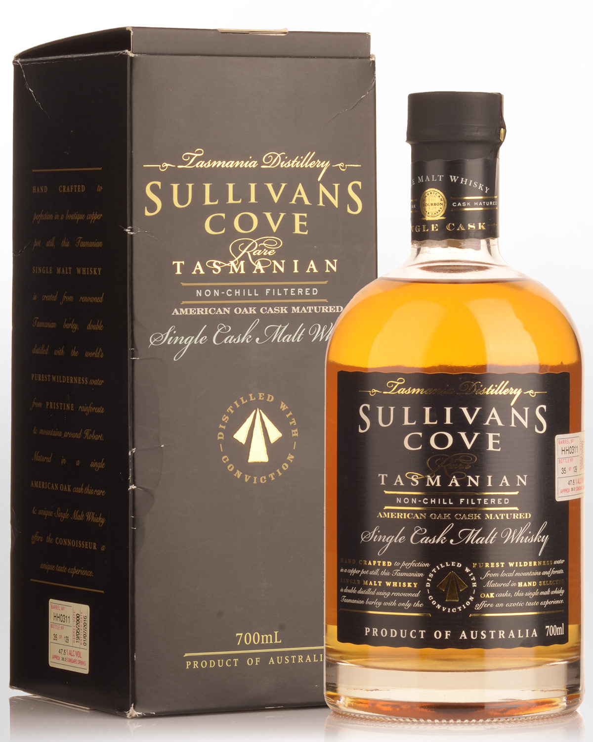 Sullivans Cove Single Cask American Oak Barrel HH0311 Single Malt Australian Whisky (700ml)