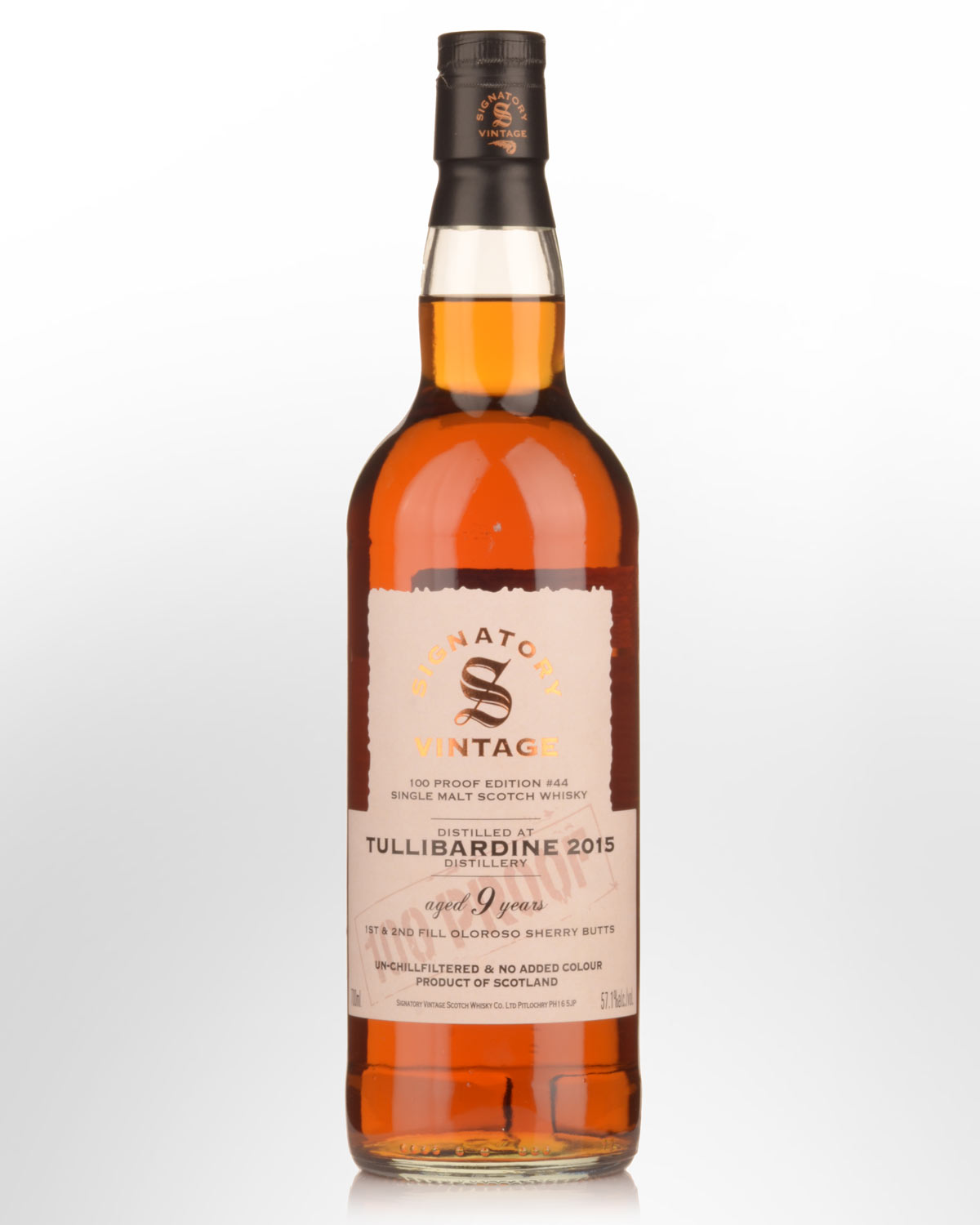 2015 Signatory Vintage Tullibardine 9 Year Old 100 Proof Edition #44 Single Malt Scotch Whisky (700ml)