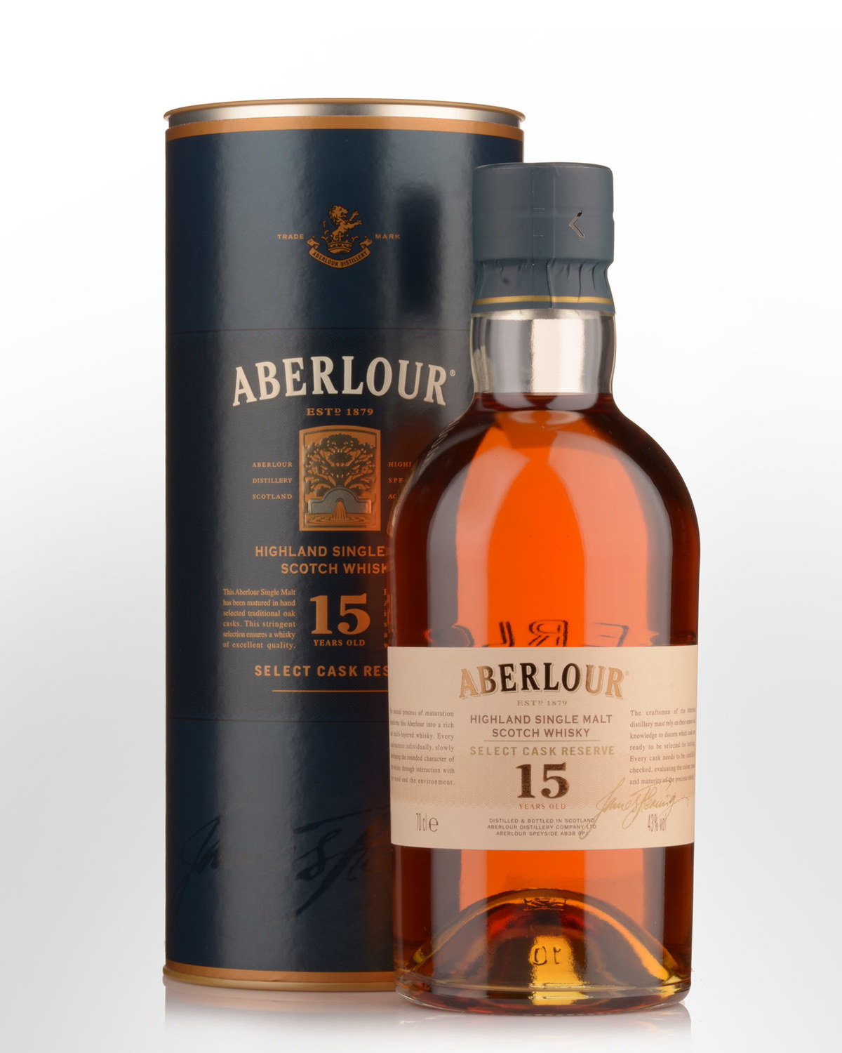 Aberlour 15 Year Old Select Cask Reserve Single Malt Scotch Whisky ...