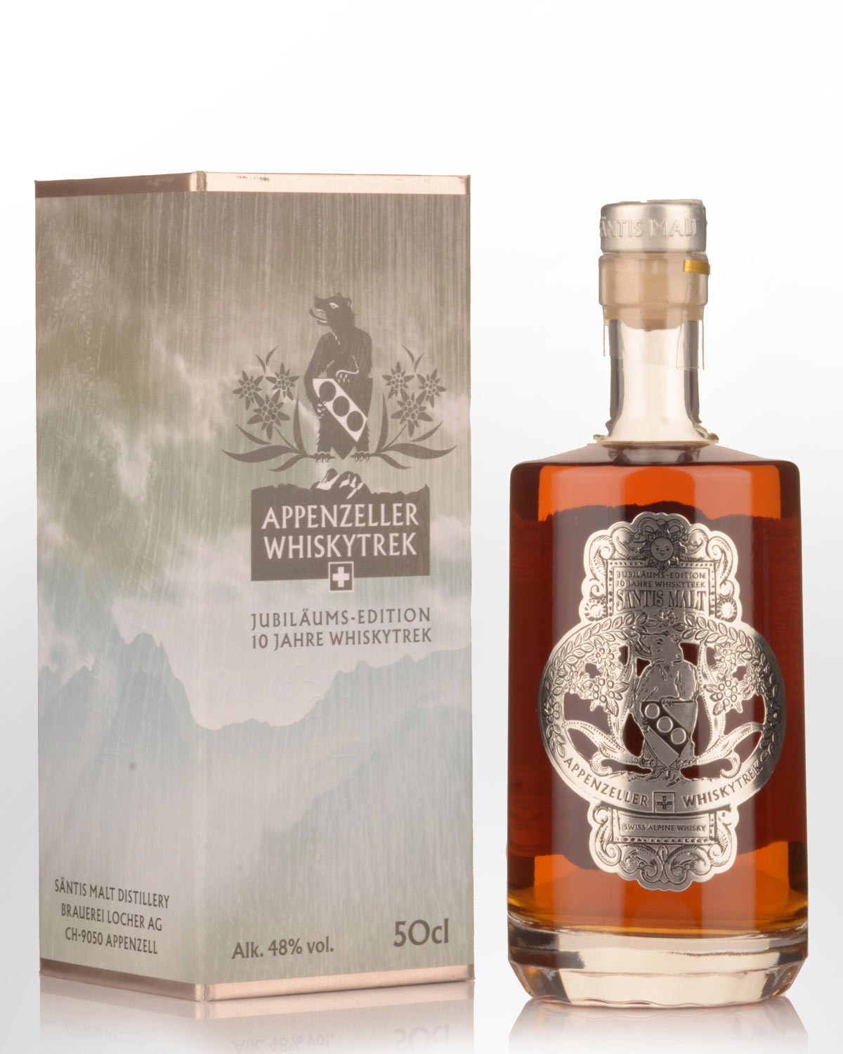Santis Malt Jubilaeums Edition Single Malt Swiss Whisky (500ml)