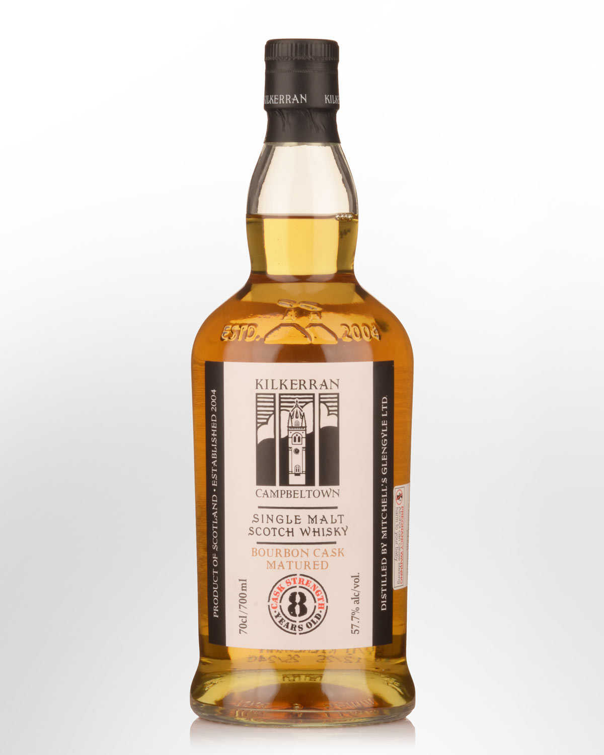 Glengyle Distillery Kilkerran 8 Year Old Bourbon Cask Matured Cask Strength Single Malt Scotch Whisky (700ml) - 2026 Release