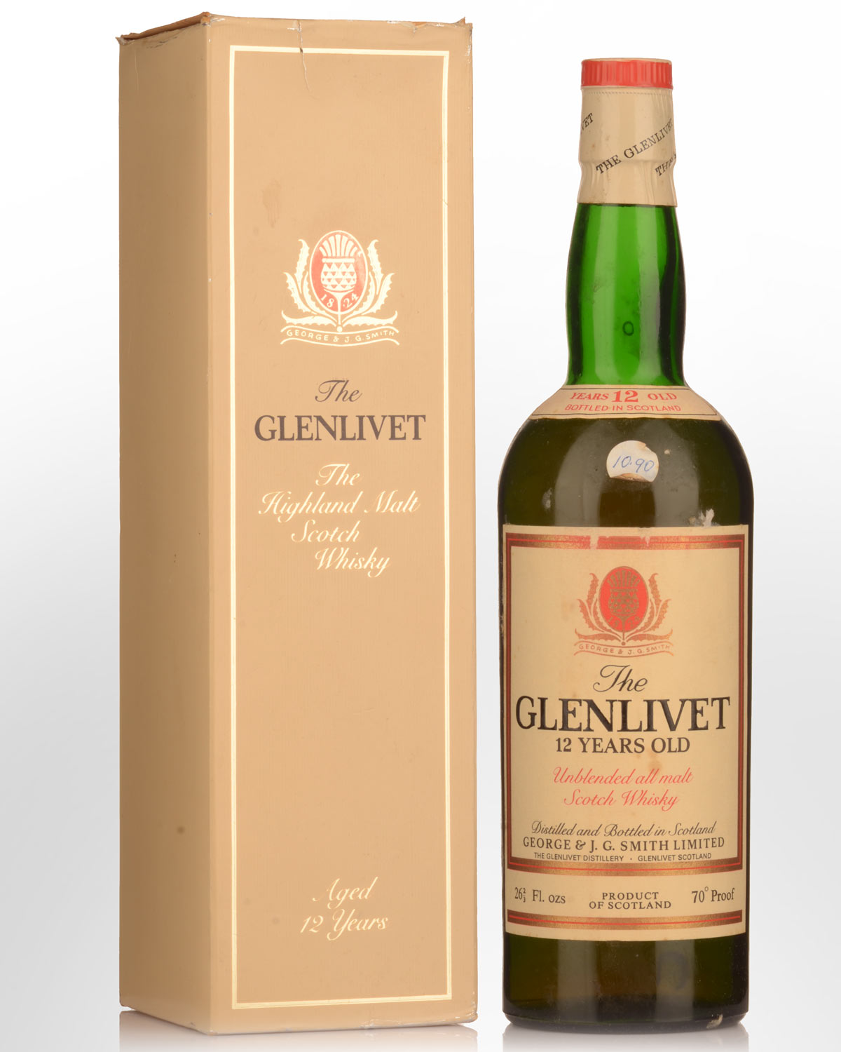 Glenlivet 12 Year Old Unblended All Malt Scotch Whisky (26 2/3 Fl. Ozs)