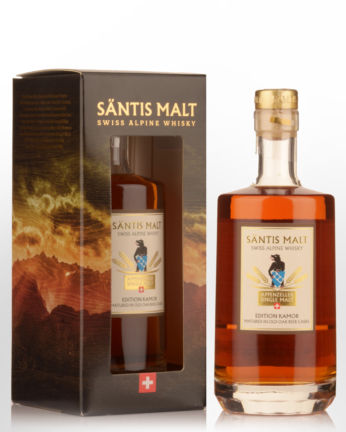 Santis Malt Kamor Edition Single Malt Swiss Whisky (500ml)