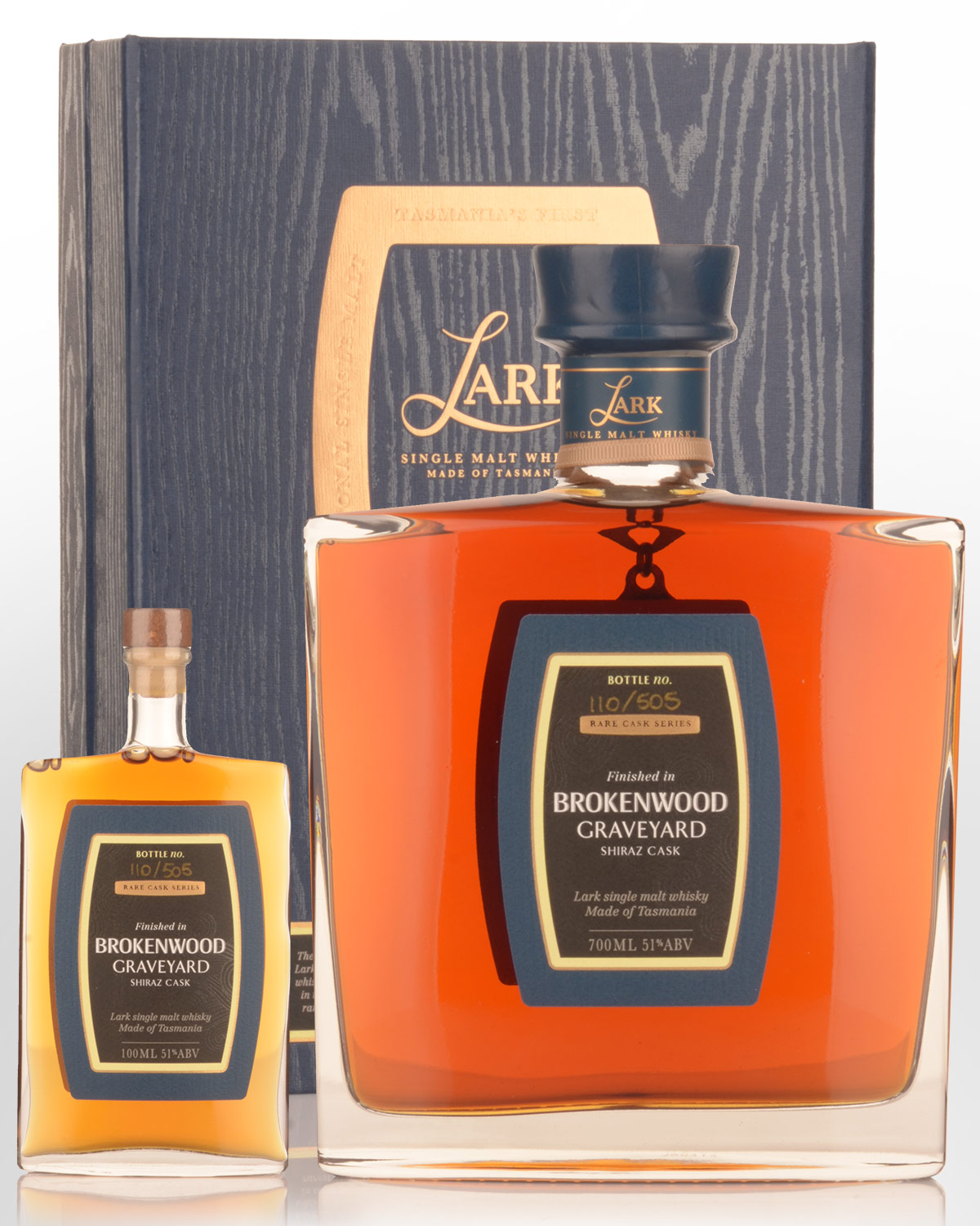 The Lark Distillery Brokenwood Shiraz Cask Single Malt Australian Whisky (700ml + 100ml)
