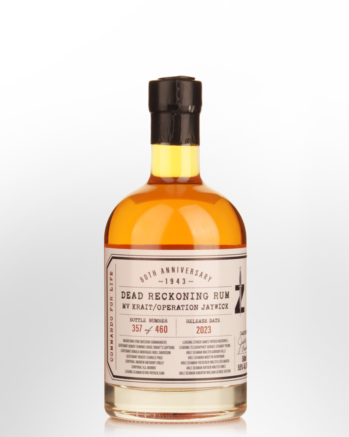 Dead Reckoning MV Krait/Operation Jaywick 9 Year Old Australian Rum (500ml)
