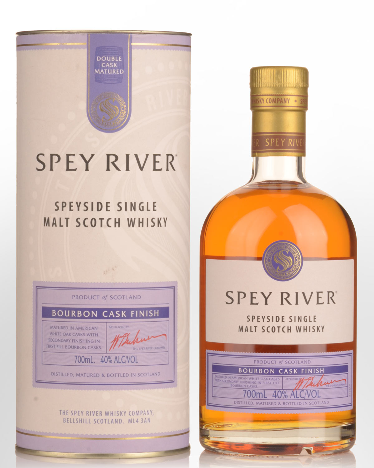 Spey River Bourbon Cask Finish Single Malt Scotch Whisky (700ml)