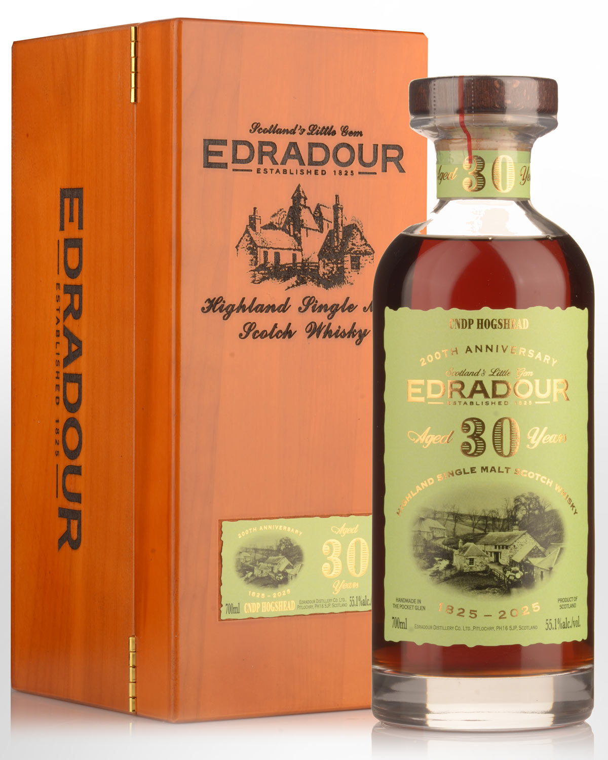 1995 Edradour 200th Anniversary 30 Year Old Chateauneuf-du-Pape Cask #2110 Cask Strength Single Malt Scotch Whisky (700ml)